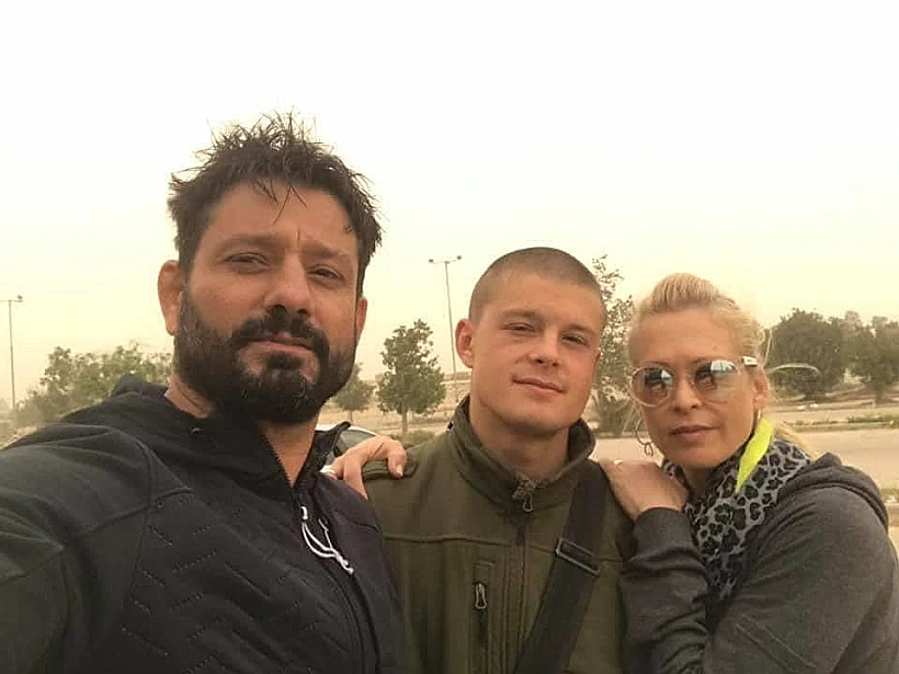 רס"ל (מיל') עומר סמדג'ה עם אביו אורן