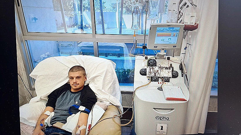 עומר סמדג'ה לאחר שתרם מח עצם, 2019