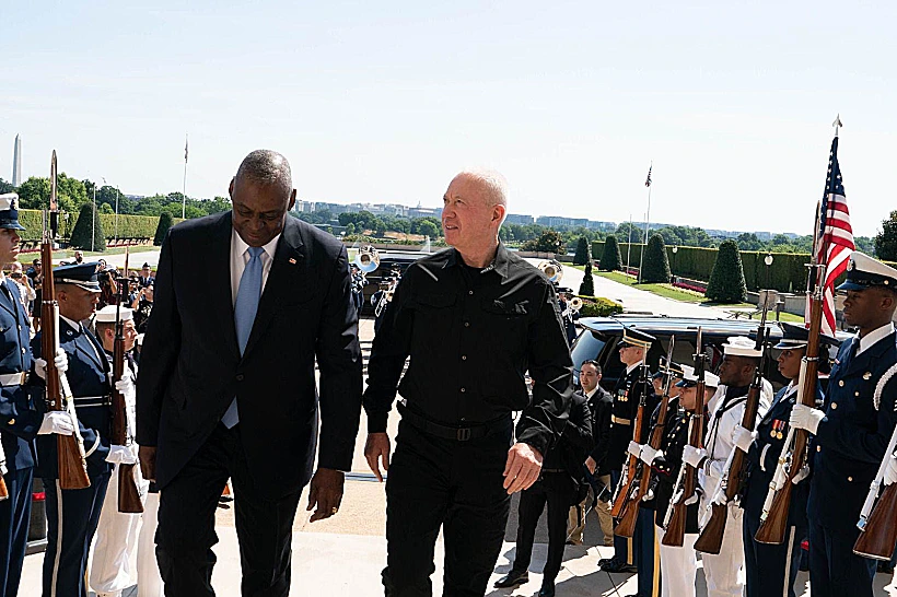 יואב גלנט ולויד אוסטין