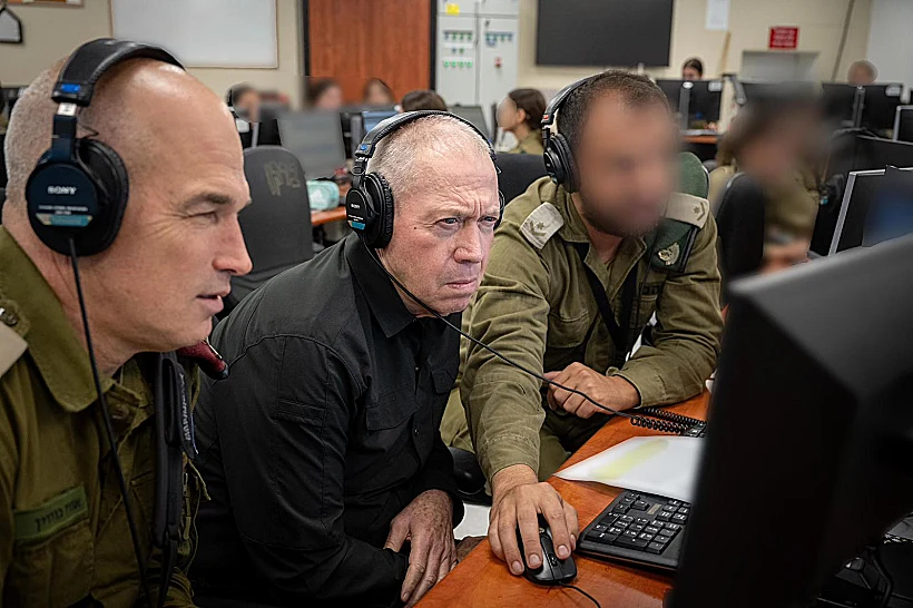 שר הביטחון יואב גלנט בגבול הצפון