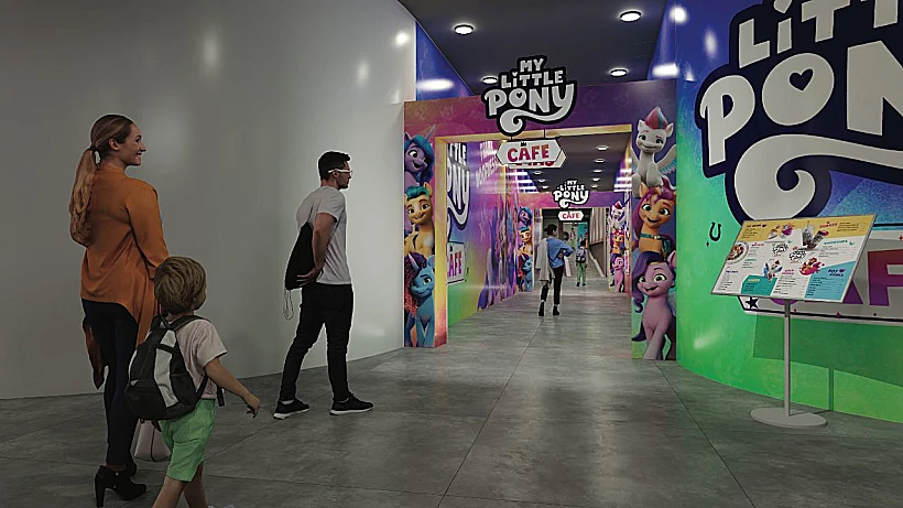 בית קפה My little pony café. התמונה להמחשה בלבד