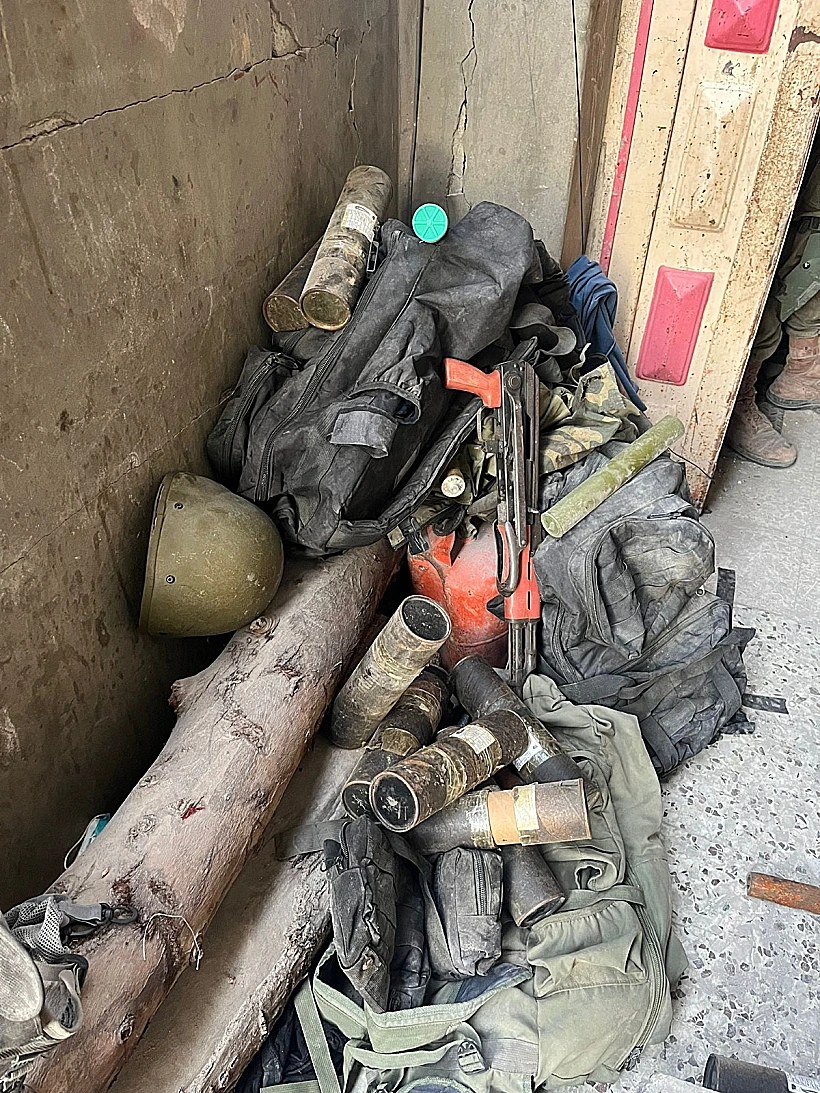 אמצעי הלחימה שאותרו בשג'אעיה