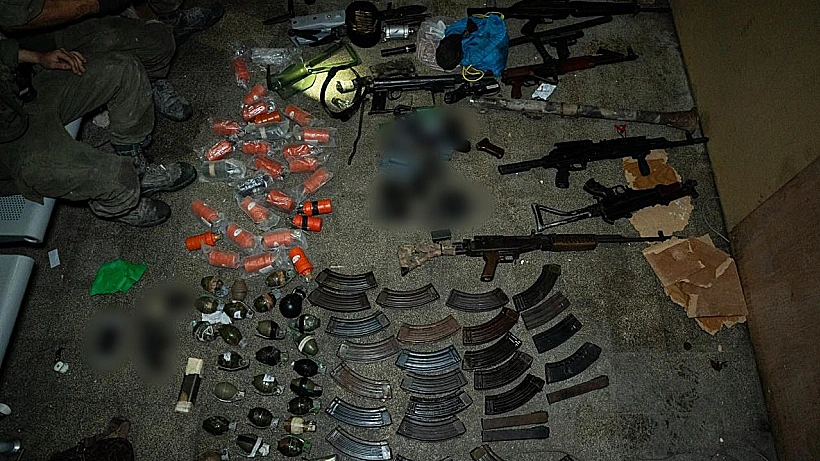 צה"ל עזה חמאס אמצעי הלחימה שאותרו בבי"ס האו"ם במרחב שג'אעיה