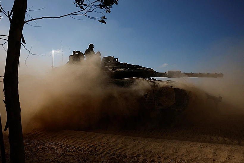 טנק בגבול הרצועה