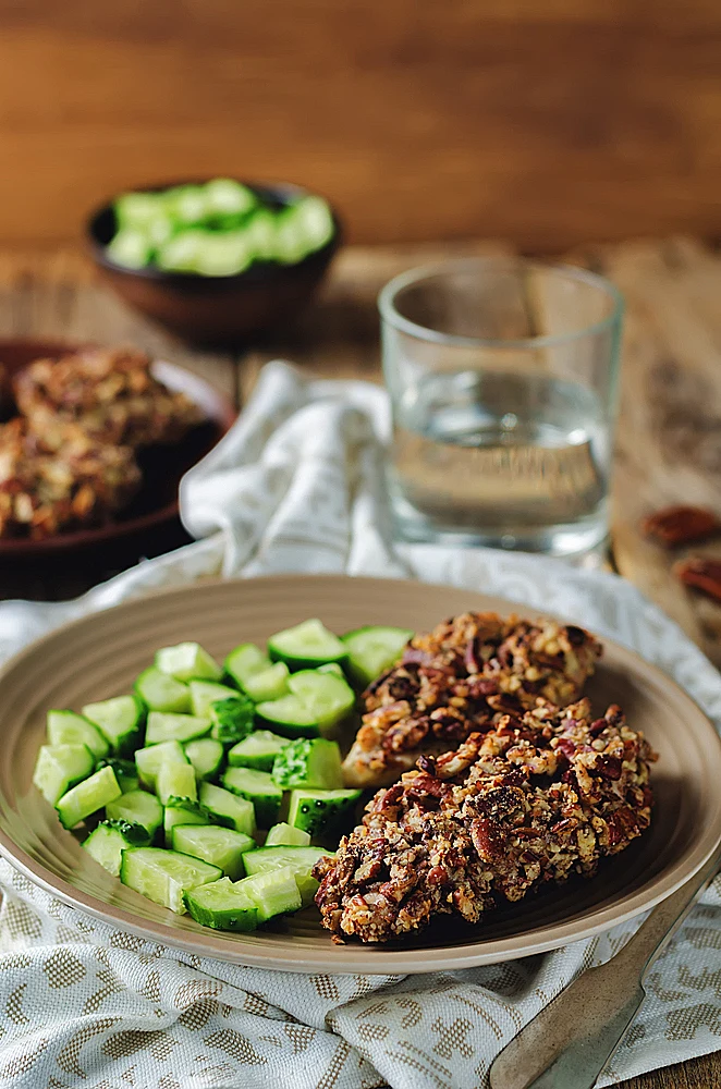 שניצל בציפוי אגוזים