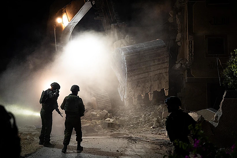 הריסת בית המחבל אחמד דוואבשה שרצח את הנער בנימין אחימאיר