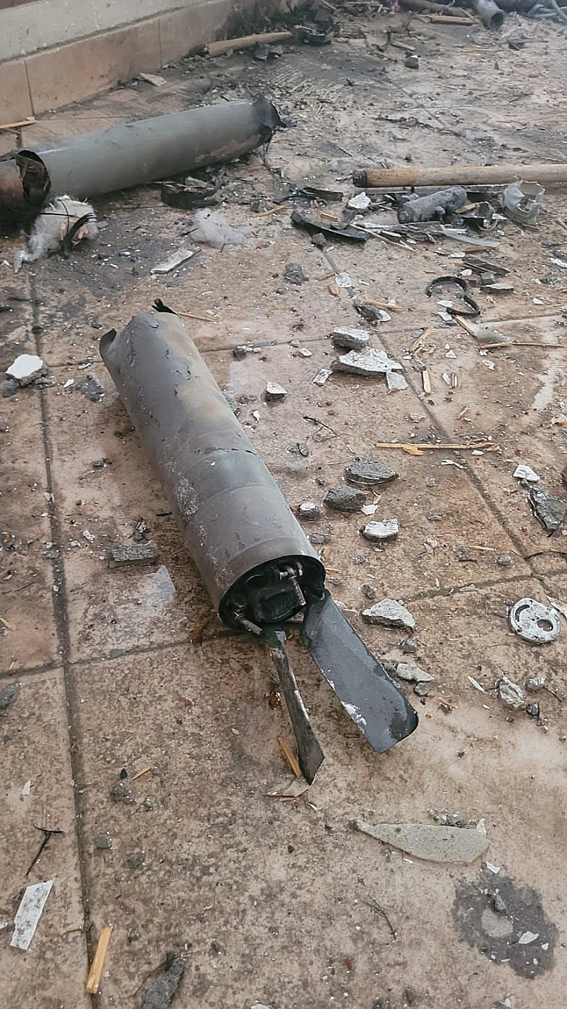 פגיעה בחצר בית בשדות נגב