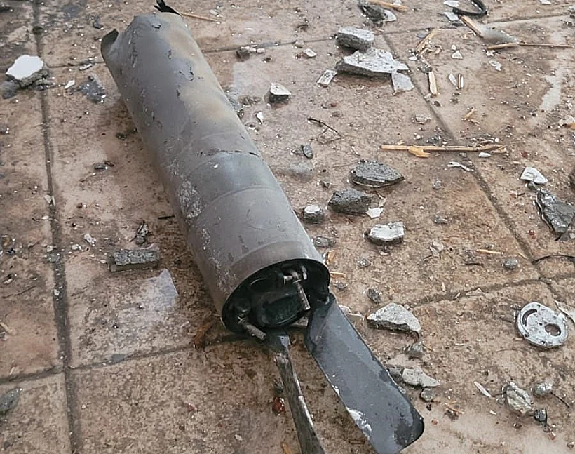 פגיעה בחצר בית בשדות נגב