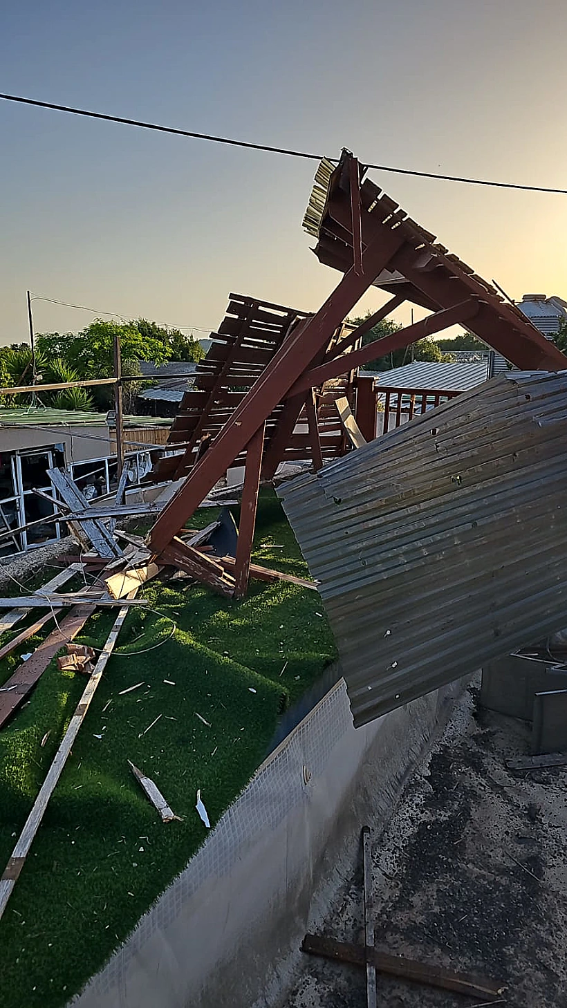 עקב מטח מלבנון: פגיעה ישירה בזרעית