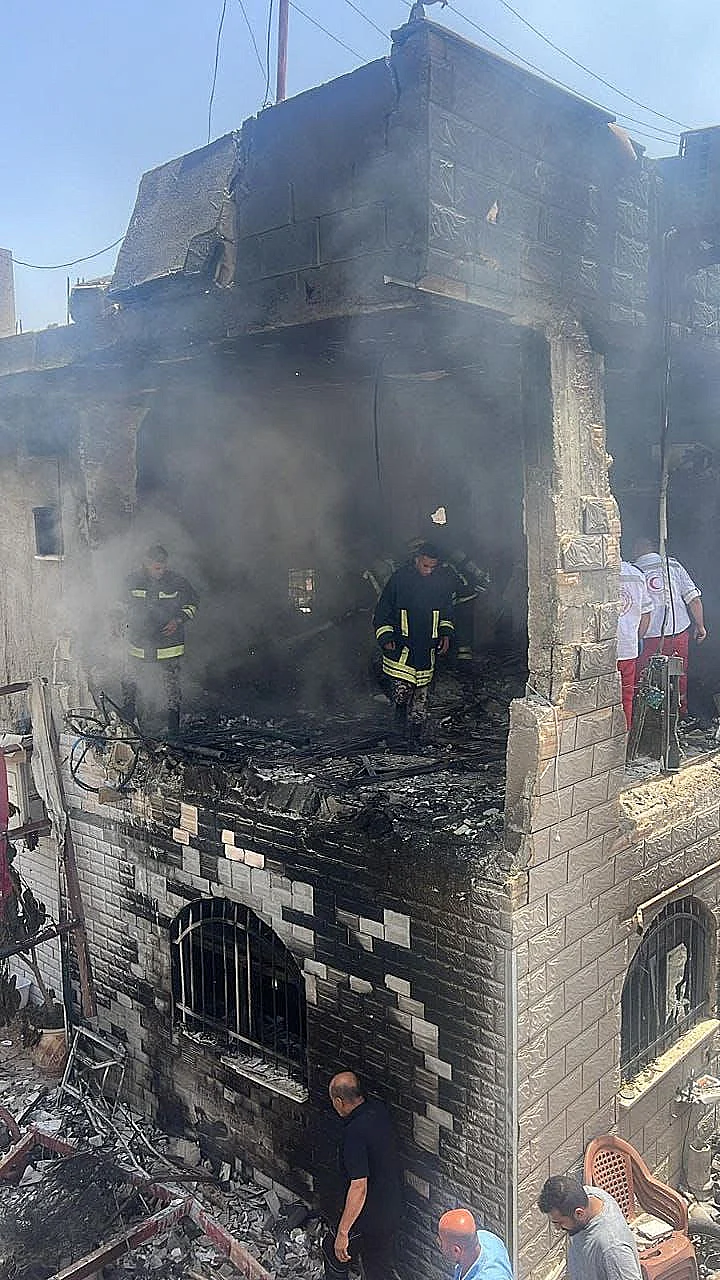 בניין המבוקש בג'נין, לאחר פעולת צה"ל