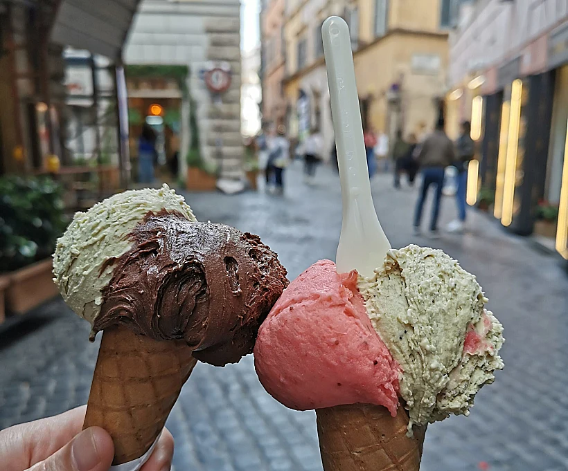 גלידה איטלקית ברומא