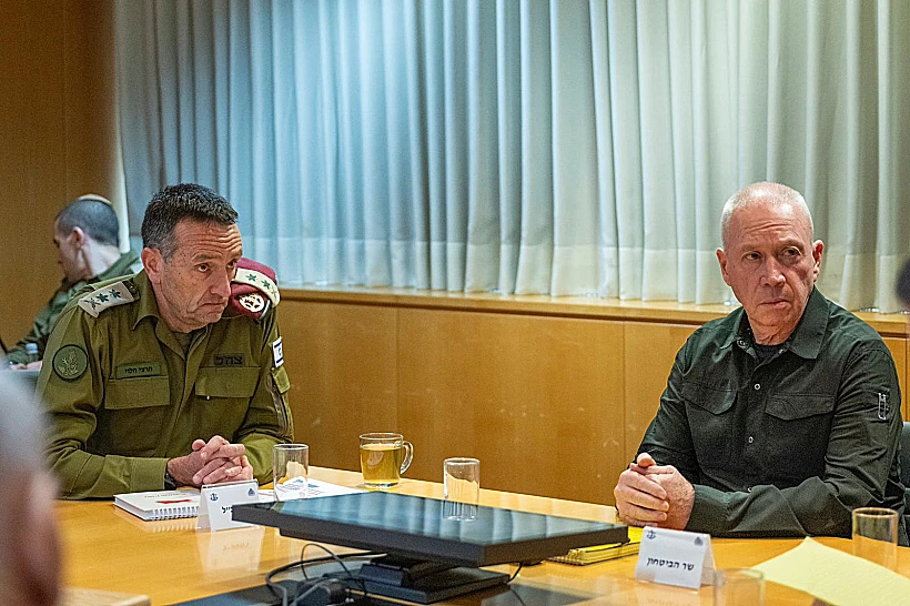 שר הביטחון יואב גלנט והרמטכ"ל הרצי הלוי