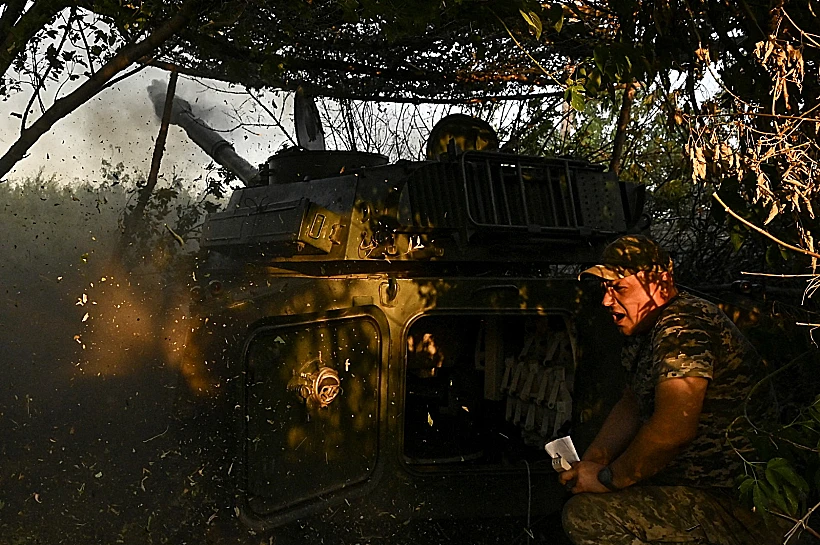 חיילים אוקראינים בשדה הקרב