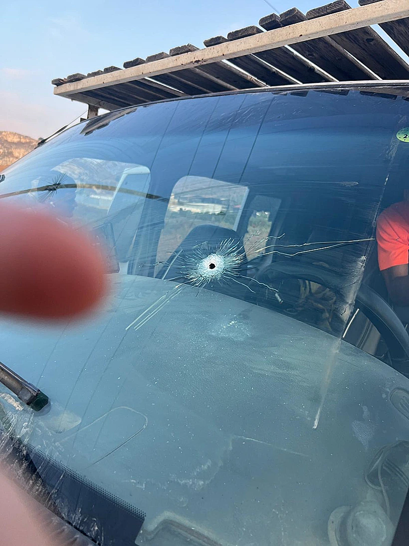 הרכב שנורה סמוך לשבי שומרון