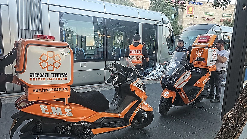 זירת התאונה בירושלים