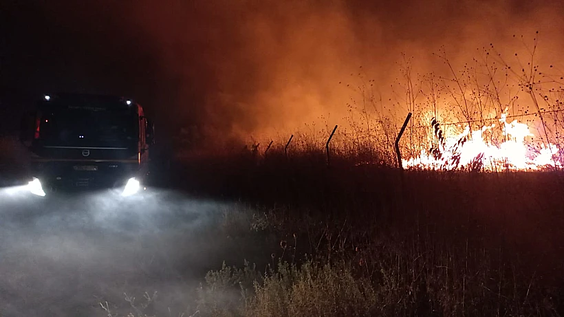 ירי מטחים כבאות אש חיזבאללה לבנון גבול הצפון שריפה בשמורת הבניאס