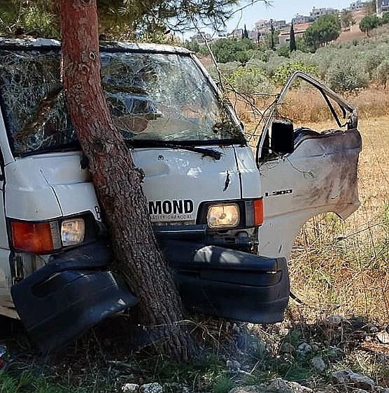 הרכב שהותקף בדרום לבנון