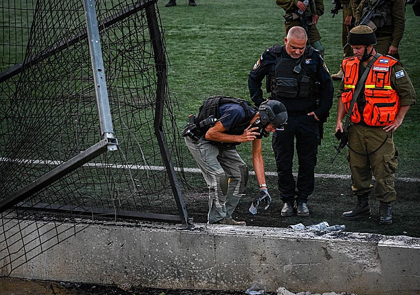 זירת הפגיעה במג'דל שמס