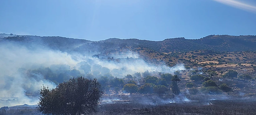שריפות בגליל העליון בעקבות נפילות