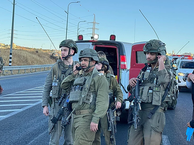 זירת הפיגוע בקריית ארבע