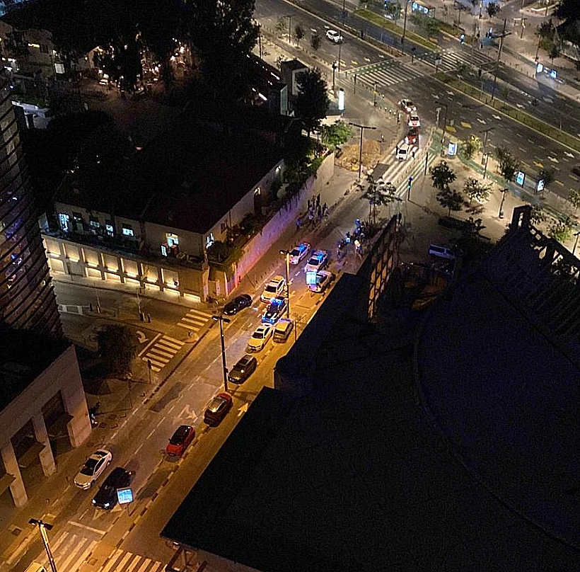 זירת הירי בתל אביב