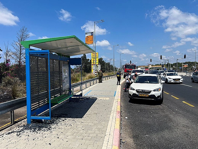 זירת פגיעת הכטב"ם באזור נהריה