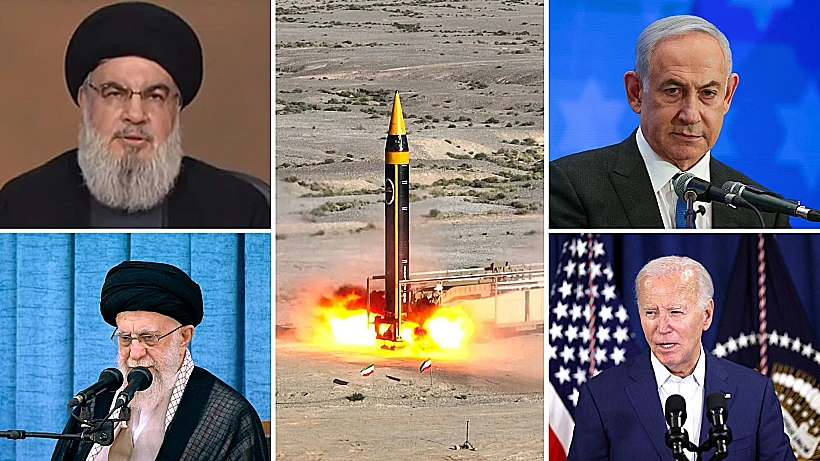 הנשיא ביידן, רה"מ נתניהו, המנהיג העליון חמינאי ונסראללה