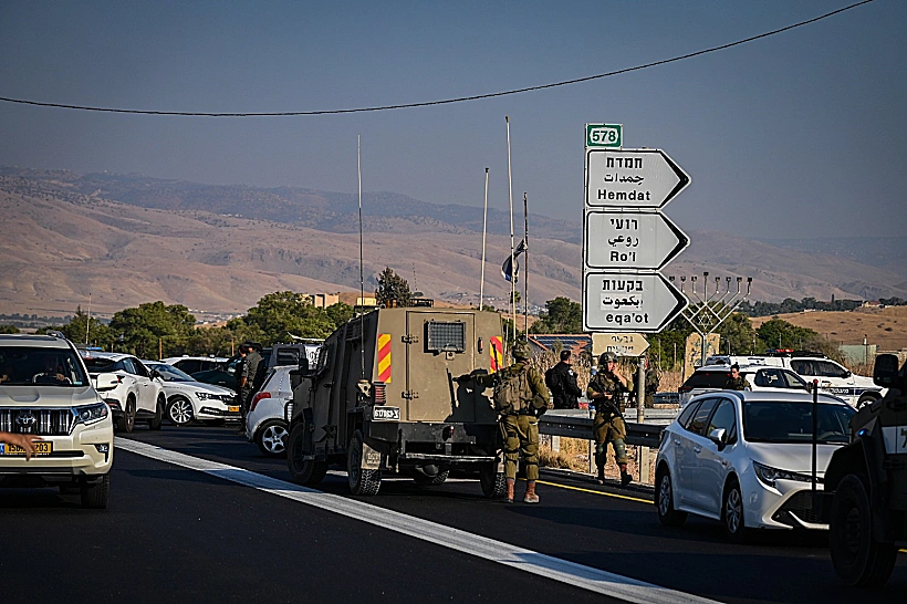 זירת הפיגוע בצומת מחולה