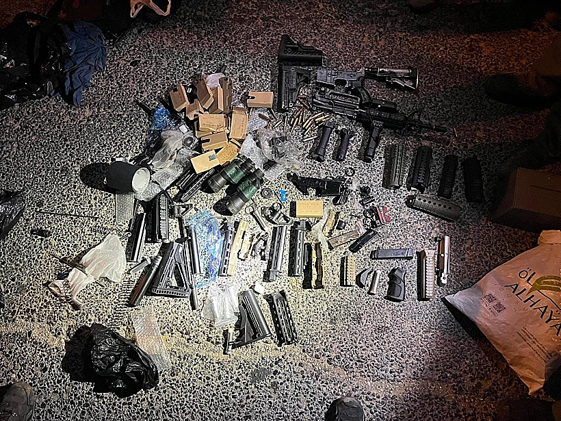 אמל"ח שנתפס בפעילות מסתערבים בטולכרם