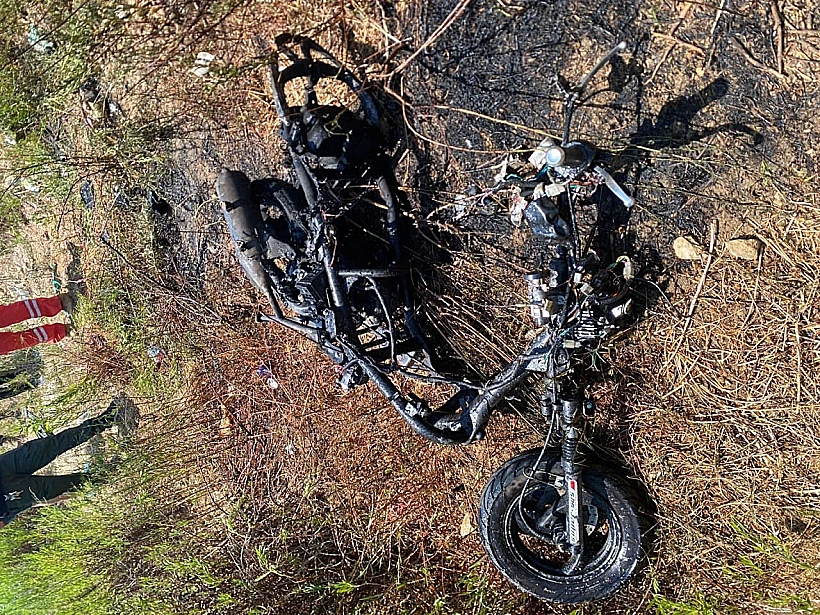 האופנוע שהותקף באזור צור שבדרום לבנון