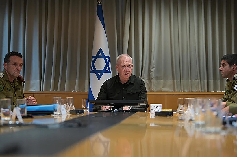 שר הביטחון יואב גלנט והרמטכ"ל הרצי הלוי