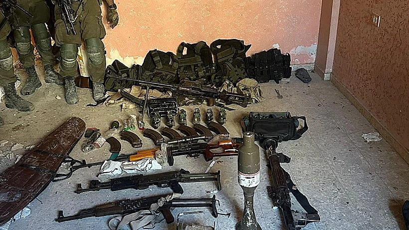 צה"ל עזה אמצעי הלחימה שאיתרו הכוחות בפעילות ברפיח