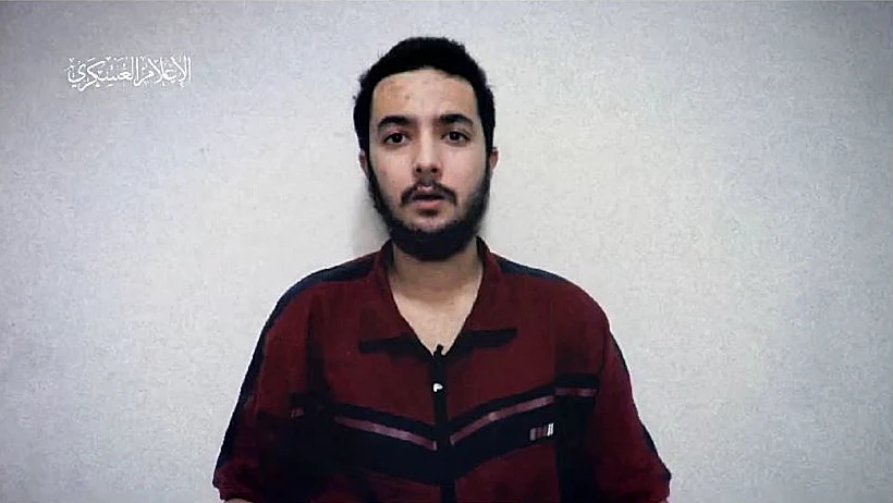 הירש גולדברג פולין, מתוך הסרטון שפרסם חמאס