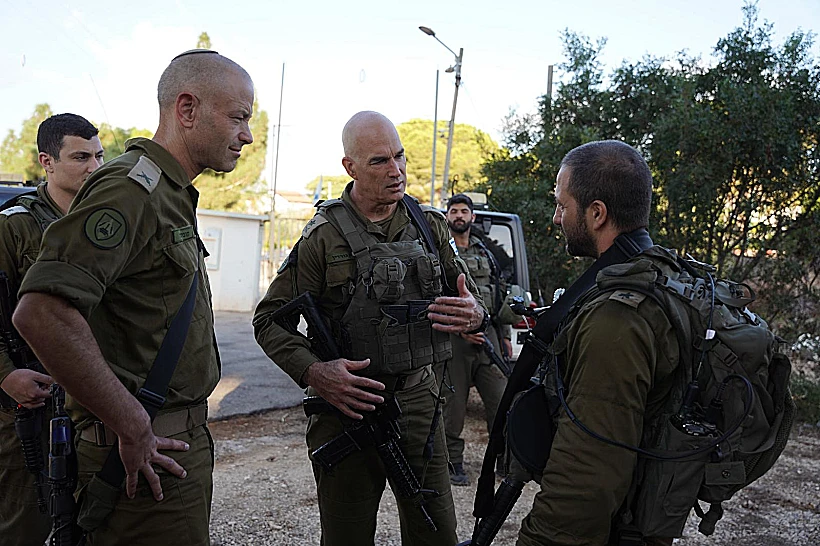 אלוף פיקוד הצפון אורי גורדין בתרגיל החטיבתי