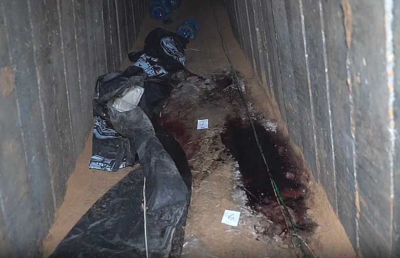 המנהרה בה נרצחו החטופים