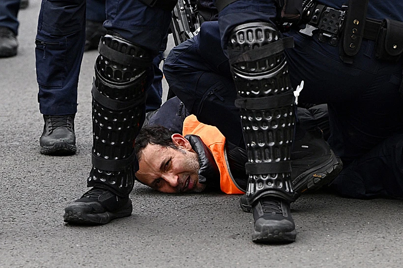 מעצר בהפגנה פרו-פלסטינית במלבורן