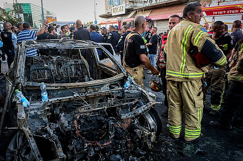 זירת פיצוץ הרכב ברמלה