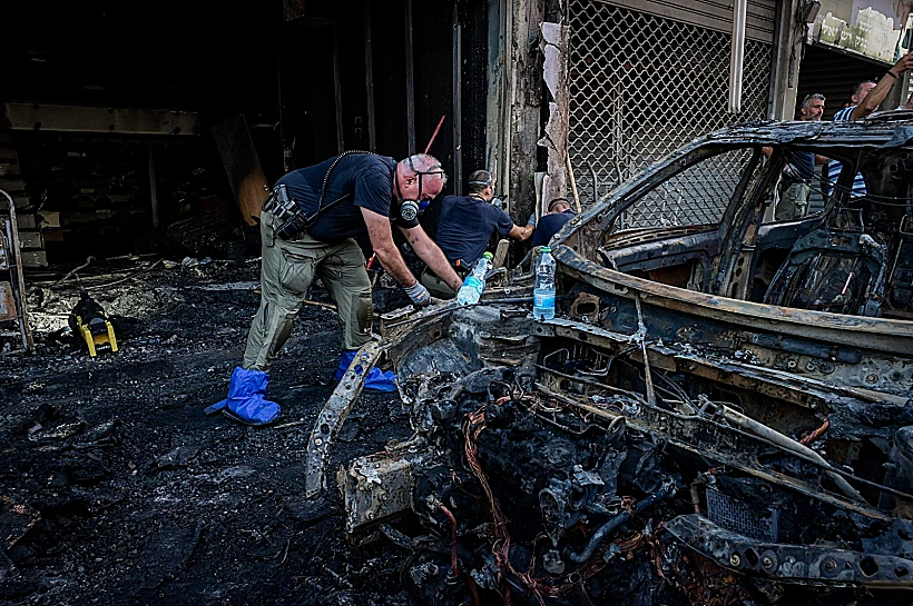 זירת פיצוץ הרכב ברמלה