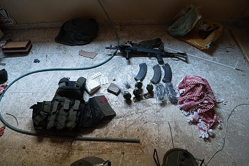 אמצעי הלחימה והמשגרים שאותרו ברפיח