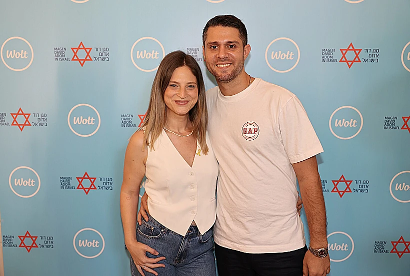 רוני שינקמן ובעלה ברק