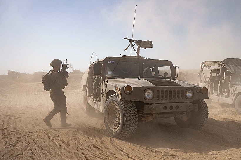 כניסת כוחות חטיבה 5 לרצועת עזה