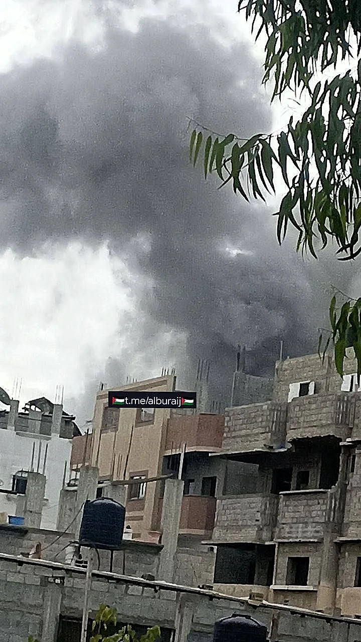 הבניין שהותקף במרכז הרצועה