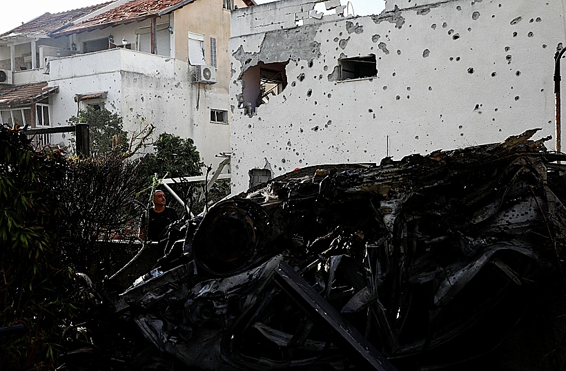 נזק מהפגיעה הישירה בקרית ביאליק