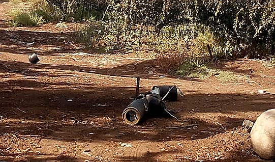 שרידי רקטה בחוף הכרמל