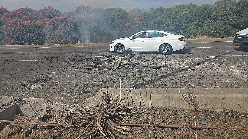 נפילה בכביש 6