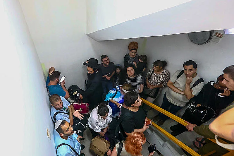 נתב"ג בזמן האזעקות במתקפה האיראנית