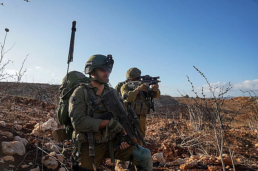 לוחמי מילואים בדרום לבנון