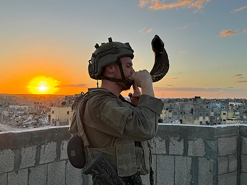 תקיעה בשופר ברצועת עזה