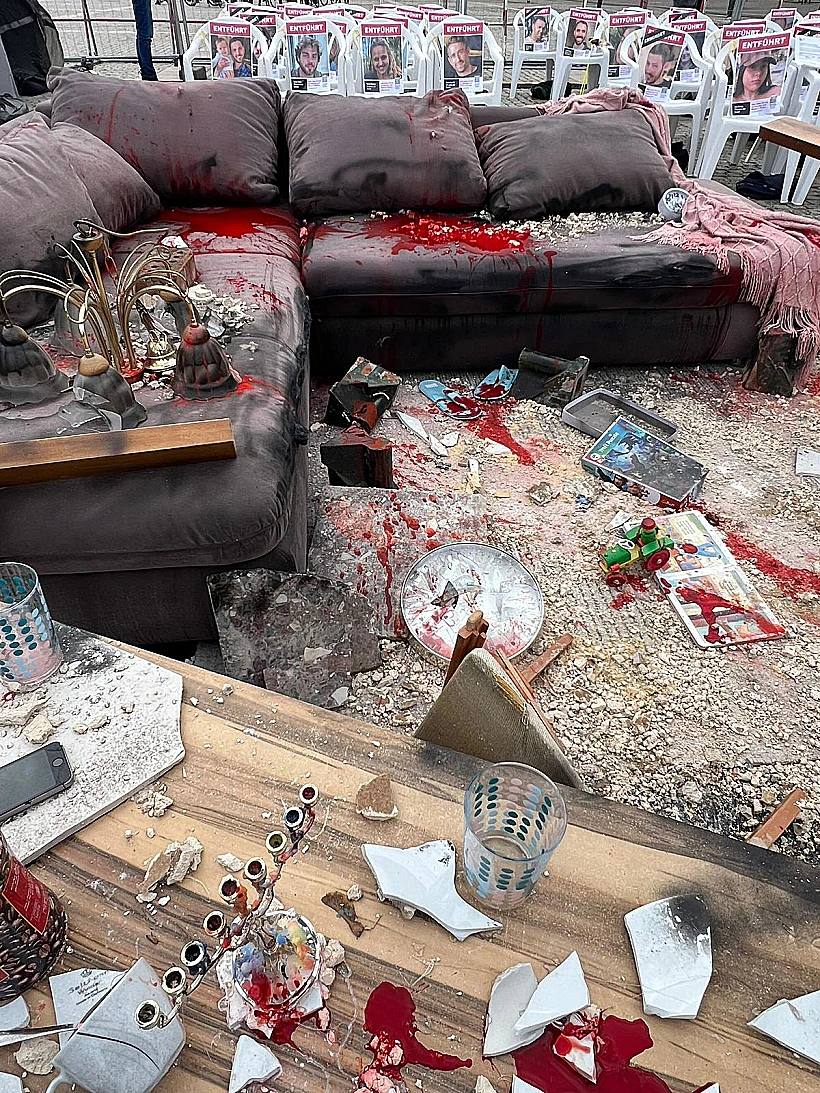 מיצג הזוועות בעוטף עזה ב-7 באוקטובר