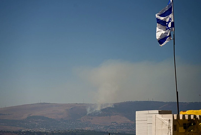 תקיפות בלבנון על רקע דגל ישראל ביום השנה לטבח 7 באוקטובר